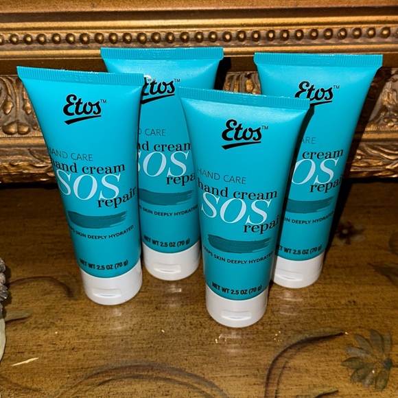 4 Tubes Etos Hand Care Hand Cream SOS Repair Keeps Skin Deep Hydrated 2.5 oz Ea